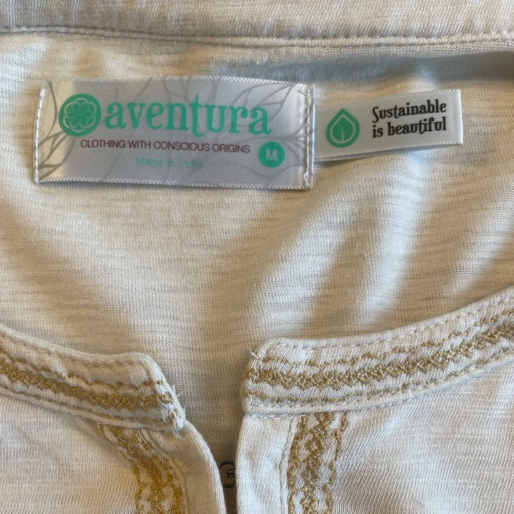 Aventura Cream Long Sleeve Top